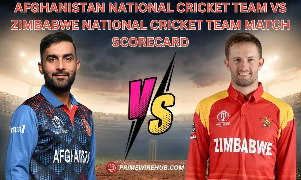Afghanistan National Cricket Team Vs Zimbabwe National Cricket Team Match Scorecard 2nd Test 2025